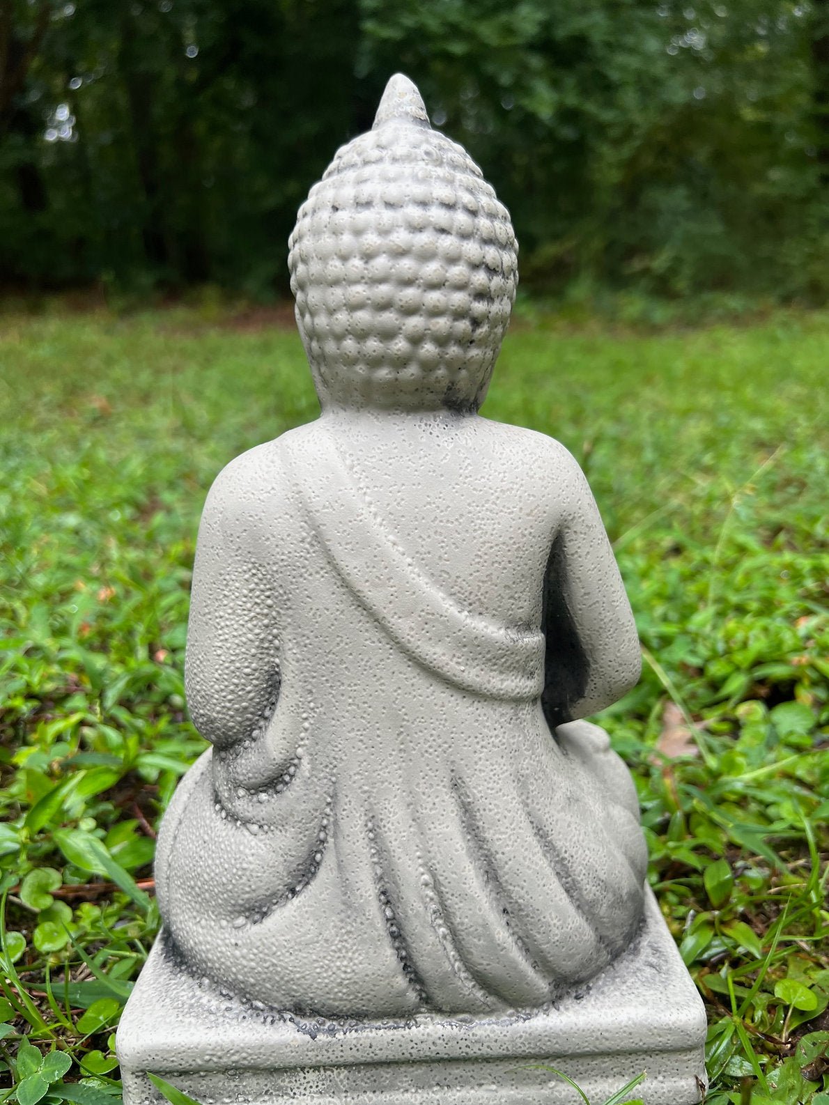 Cement Buddha Statue (10.5" x 6")