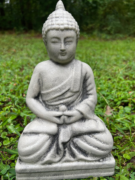 Cement Buddha Statue (10.5" x 6")